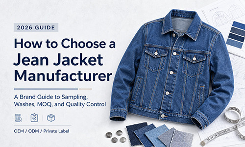 How to Choose a Jean Jacket Manufacturer in 2026: A Brand Guide to Sampling, Washes, MOQ, and Quality Control