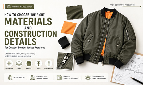 How to Choose the Right Materials and Construction Details for Custom Bomber Jacket Programs