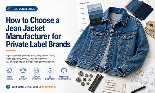 How to Choose a Jean Jacket Manufacturer for Private Label Brands