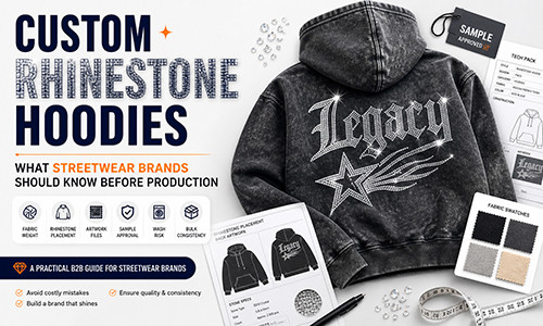 Custom Rhinestone Hoodies: What Streetwear Brands Should Know Before Production