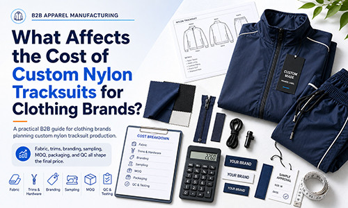 What Affects the Cost of Custom Nylon Tracksuits for Clothing Brands?