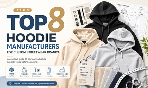 Top 8 Hoodie Manufacturers for Custom Streetwear Brands