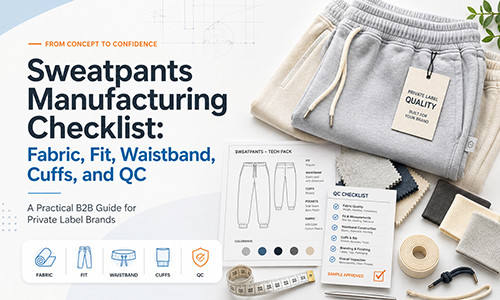 Sweatpants Manufacturing Checklist: Fabric, Fit, Waistband, Cuffs, and QC