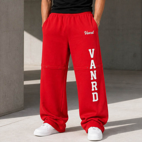 Custom Wide Leg Sweatpants for Streetwear Brands