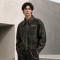 Custom Leather Jacket with Distressed Finish for Brands