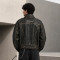 Custom Leather Jacket with Distressed Finish for Brands