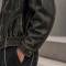 Custom Leather Jacket with Distressed Finish for Brands