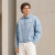 Custom Denim Jacket with Light Wash Zip-Up Design