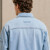 Custom Denim Jacket with Light Wash Zip-Up Design