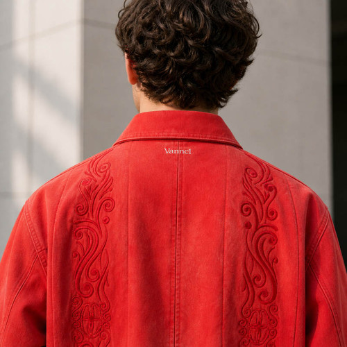 Custom Jacket for Red Western Zip-Up Jacket