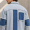 Custom Denim Jacket with Patchwork Panels for Brands