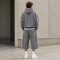 Custom Tracksuit Set for Washed Hoodie and Long Shorts