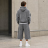 Custom Tracksuit Set for Washed Hoodie and Long Shorts
