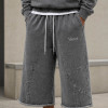 Custom Tracksuit Set for Washed Hoodie and Long Shorts