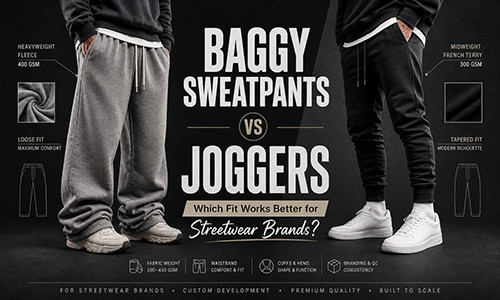 Baggy Sweatpants vs Joggers: Which Fit Works Better for Streetwear Brands?
