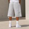 Custom Sweat Shorts With Distressed Texture