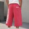 Custom Sweat Shorts With Raw Hem Logo