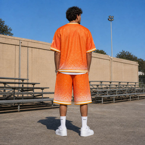 Custom Basketball Uniforms With Mesh Set