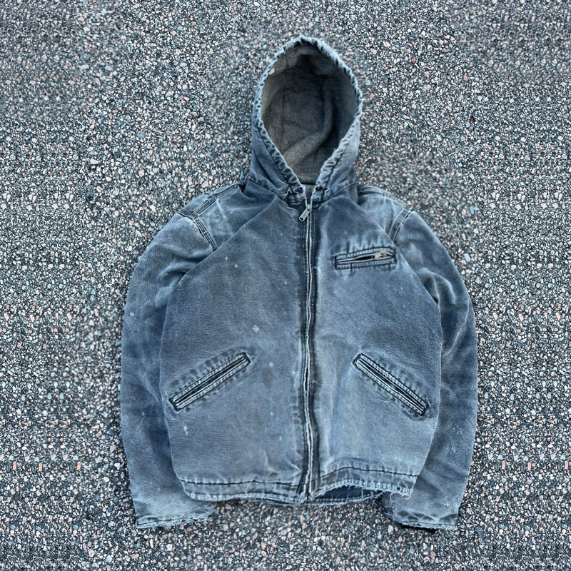 Green retro jacket model display