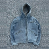 Custom Hooded Jacket With Washed Workwear Finish
