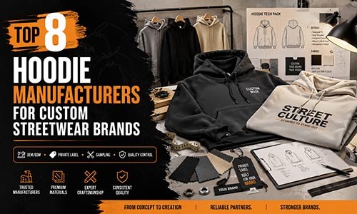 Top 8 Hoodie Manufacturers for Custom Streetwear Brands