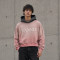 Custom Cropped Hoodie With Washed Contrast Hood
