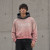 Custom Cropped Hoodie With Washed Contrast Hood