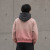 Custom Cropped Hoodie With Washed Contrast Hood