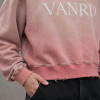 Custom Cropped Hoodie With Washed Contrast Hood