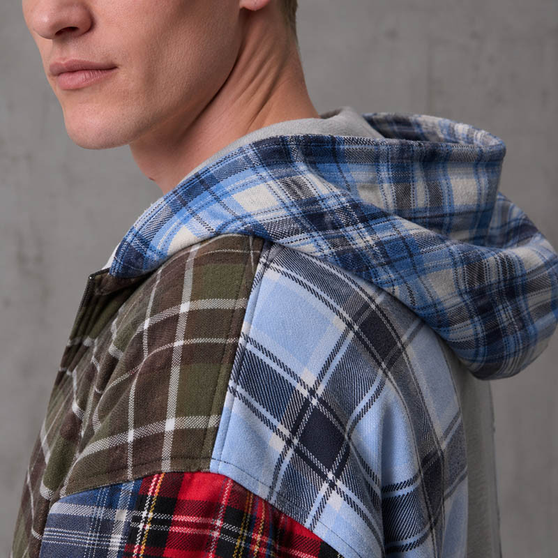 Green retro jacket model display