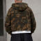 Custom Camo Hoodie With Cropped Zip Up Fit