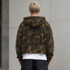Custom Camo Hoodie With Cropped Zip Up Fit