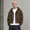 Custom Camo Hoodie With Cropped Zip Up Fit