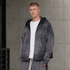 Custom Distressed Hoodie With Washed Zip Up Design