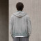 Custom Washed Hoodie With Distressed Zip Up Design