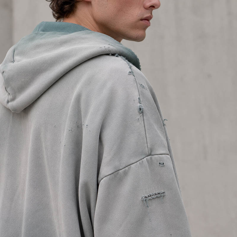 Green retro jacket model display