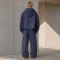 Custom Tracksuit Set With Washed Zip Up Hoodie