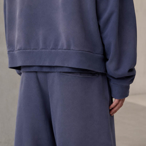 Custom Tracksuit Set With Washed Zip Up Hoodie