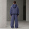 Custom Tracksuit Set With Cropped Pullover Hoodie