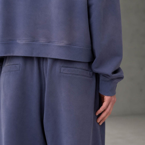 Custom Tracksuit Set With Cropped Pullover Hoodie