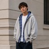 Custom Zip Up Hoodie With Reversible Plaid Lining