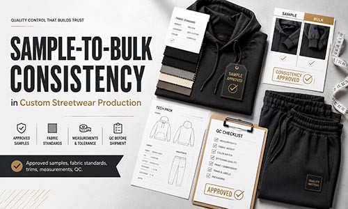 How to Control Sample-to-Bulk Consistency in Custom Streetwear Production