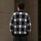 Plaid Custom Fit Knit Jackets Cardigan Sweater