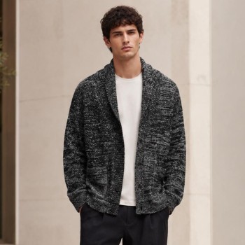 Marled Custom Fit Knit Jackets Cardigan Sweater