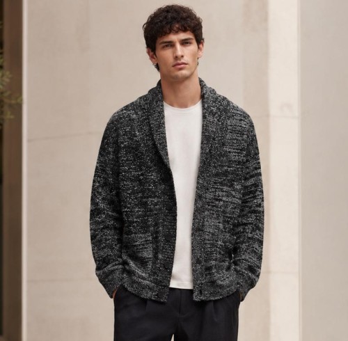Marled Custom Fit Knit Jackets Cardigan Sweater