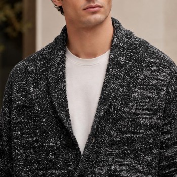 Marled Custom Fit Knit Jackets Cardigan Sweater