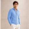 Cable Knit Custom Fit Knit Jackets Zip Cardigan