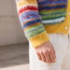 Rainbow Stripe Custom Fit Knit Jackets Cardigan