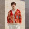 Brushed Stripe Custom Fit Knit Jackets Cardigan