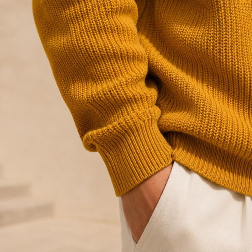 Waffle Knit Custom Hoodies Pullover Sweater
